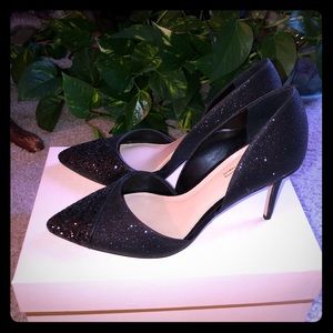 Vince Camuto Black Sparkle D’orsay Pumps 8 NIB